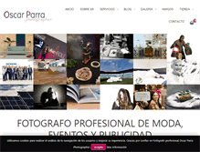 Tablet Screenshot of oscarparrafotografo.com